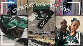 Vlog: First Game For Basketball Cheer | Grwm, Chatting, Cheering, (etc) | LifeAsGabby222