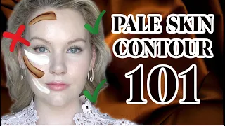 MASTER Contour for PALE Skin in 3 Steps! | Best Techniques + Products for Fair Skin