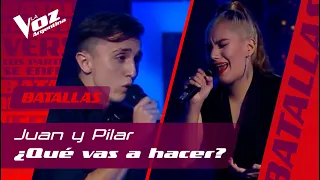 Juan Portella vs. Pilar Suárez - "Qué vas a hacer" – Batallas – La Voz Argentina