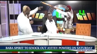 Akrobeto weeps as Baba Spirit and Ayitey Powers trade blows on Real News