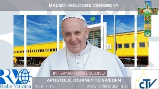 2016.10.31 Pope Francis in Sweden - Official welcome ceremony