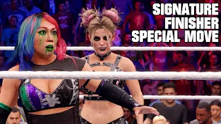 Alexa Bliss Signature, Finisher and Special Moves in WWE 2K22