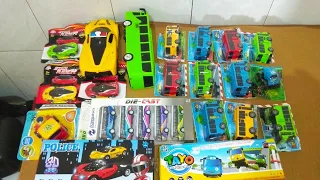 Unboxing Mainan Baru, Mobil Mobilan, Bus Tayo Besar, Mobil Balap, Kereta Api, Jeep, Mobil Polisi