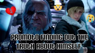 Prompto finds out the truth about his origins