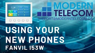 Modern Telecom Training on the Fanvil i53w Touchscreen and i16v Intercom Doorphone