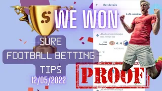 FOOTBALL PREDICTIONS TODAY 12/05/2022 | SOCCER PREDICTIONS | BETTING TIPS