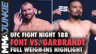 UFC Fight Night 188 full card weigh in highlight