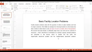 Basic Facility Location || Single and Multi Facility Location