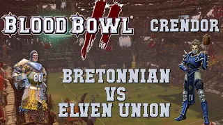 Blood Bowl 2 - Bretonnians (the Sage) vs Elven Union (Divvet) - Crendor League G9