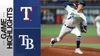 Rangers vs. Rays Game Highlights (6/9/23) | MLB Highlights