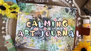 Using Stamper Anonymous Stampset: Mix Media NO TALKING CALMING Art Journaling