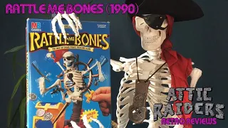 Rattle Me Bones (1990) MB Games - Halloween Skeleton Pirate 3D Vintage Board Game Retro Review