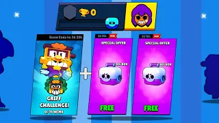 0 TROPHY Account in GRIFF CHALLENGE + Box Opening - Brawl Stars