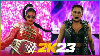 WWE 2K23 Bianca Belair vs Rhea Ripley