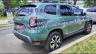 🚙Despre Duster2 la 5 ani de la achizitie -pentru hateri