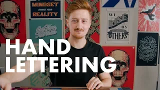 🔴Hand Lettering Tutorial w/ UK Calligrapher & Lettering Artist James Lewis