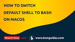 How to Switch the Default Shell to Bash on macOS | Change the Default Shell to Bash on macOS