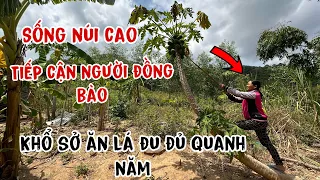 Người đồng bào gặp người lạ..phản ứng..đừng lại gần tôi.tôi sợ lắm.ở núi khổ sở ăn lá đu đủ để sống