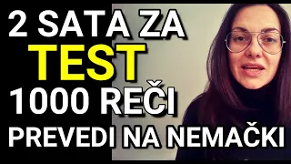 2 SATA DA ZAJEDNO PREVEDEMO 1000 REČI SA NAŠEG NA NEMAČKI- OD SKROZ LAKIH DO TEŠKIH REČI PO REDU