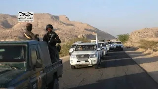 مأرب | موكب السلام المسافرين القادمين من محافظات اليمن اثناء وصولهم  | نقطة_الفلج |