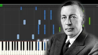 Rachmaninov 6 Moments musicaux, Op 16 no 2 Allegretto in Eb - Piano Tutorial - Synthesia