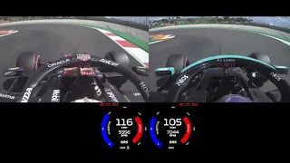 Portimao 2021 qualifying - Lewis Hamilton P2 vs. Max Verstappen P3 on boards - uncensored radio