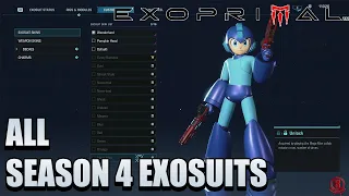 Exoprimal (Season 4) - All Characters & Exosuits/Skins + DLC (Mega Man) *Updated*