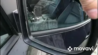 Замена полотна зеркала заднего вида BMW X5 E 70 - Replacing the rear-view mirror sheet