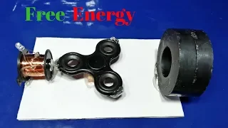 Free Energy Magnetic Fidget Spinner use light bulb 100% Real working new idea