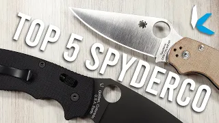 My TOP 5 FAVORITE Spyderco Knives in 2022