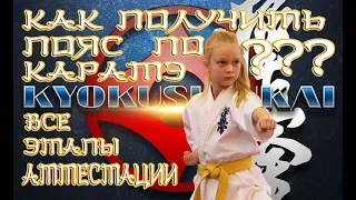 Как получить пояс по каратэ? Этапы аттестации в кекушин. How to get a belt in karate kyokushinkai?