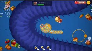 🐍WORMSZONE.IO 🌹TOP001 GIANT SNAKE✅ #wormszone #technomast #wormszoneio #wormszonegameplay