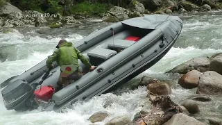 Тоннельня ЛОДКА пвх АЛЯСКА-470 под водометный мотор от компании Sibriver - краткий обзор