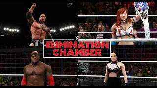 WWE 2K20 Universe Mode - "Elimination Chamber Highlights"