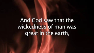 Genesis 6:5 - And God saw that the wickedness of man was great - Bible Verses for Presentations