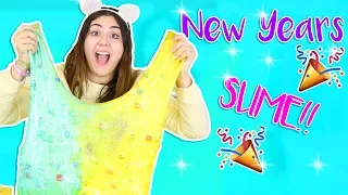NEW YEARS GIANT  SLIME MAKING GALLONS OF CLEAR NEW YEARS SLIME | Slimeatory #242