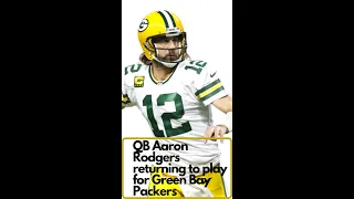 Aaron Rodgers, Packers agree to terms on four-year, $200M extension. #shorts