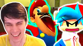 УГАР ! МАРИО В FRIDAY NIGHT FUNKIN 2 ! - SMG4: If Mario Was In Friday Night Funkin 2 Реакция