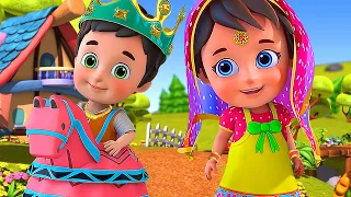 छोटी सी मुन्नी लाल गुलाबी चुन्नी Choti Si Munni I 3D Hindi Rhymes For Children | Hindi Rhymes Kids