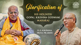 Glorification of H.H.Gopal Krishna Goswami Maharaj by H.G.Krishna Priya Prabhu