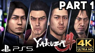 Yakuza 4 Remastered Gameplay Walkthrough Part 1 | PS5 PS4 | 4K HDR (No Commentary Gaming)