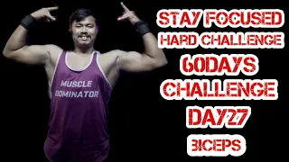 60 days challenge day27 biceps workout #hardchallenge fit thapa body transformation....!