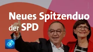 SPD: Esken und Walter-Borjans zur neuen Parteispitze gewählt - Scholz und Geywitz unterliegen