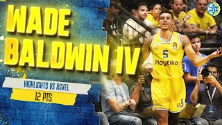 Wade Baldwin IV (12 points, assists) Highlights vs ASVEL | המהלכים של ווייד בולדווין נגד וילרבאן