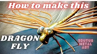 How to make this Dragon Fly using Copper and Brass scrap metal.
