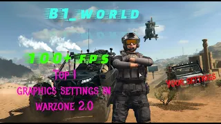 The BEST graphics settings for gtx 1060 in Warzone 2.0 that you have never seen before, OVER 100 FPS