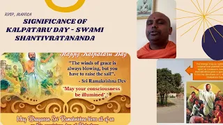 Significance of Kalpataru Day - Talk By Shantivratananda Organized By RVSP Manila on January 1, 2022