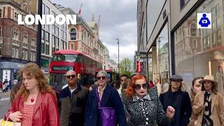 London Walk 🇬🇧 OXFORD STREET, Marble Arch to Tottenham Court Road | Central London Walking Tour |HDR
