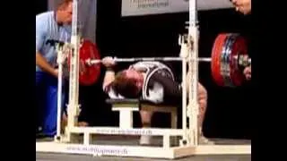 Brian Siders (USA) Benchpress 1.attempt: 330 kg - 2005 World Games Powerlifting Men's +90 kg