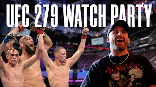 UFC 279 Watch Party | Reacting to Khamzat Chimaev and Nate Diaz BIG WINS
